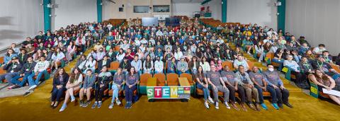 auditorium full of students